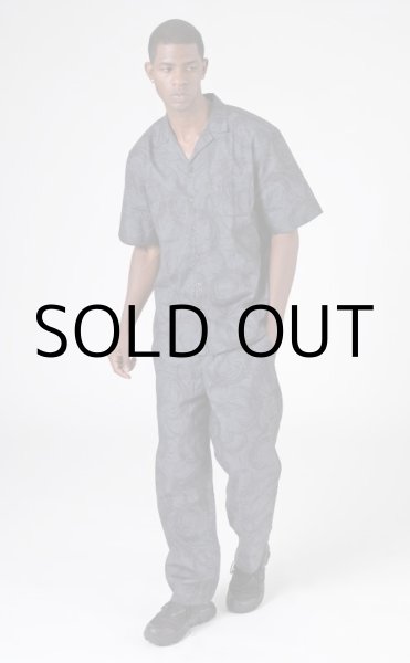 画像5: HIRO "BLACK FLAME CAMO" PATTERN SHIRT (5)