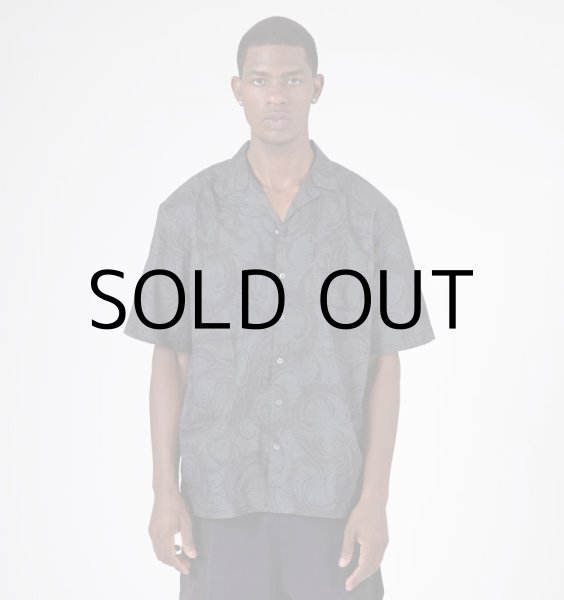 画像7: HIRO "BLACK FLAME CAMO" PATTERN SHIRT (7)