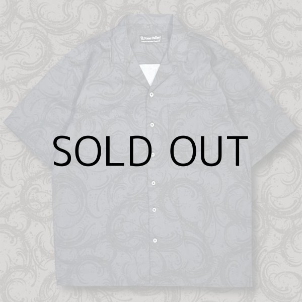 画像1: HIRO "BLACK FLAME CAMO" PATTERN SHIRT (1)