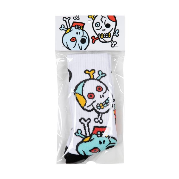 画像3: IZUMONSTER×STAY GOLD SOCKS "ガイコツ総柄" (3)