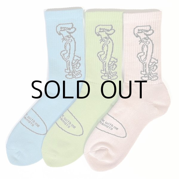 画像1: AKI YAMAMOTO × THE CHILDHOOD HOME socks "COME WALK WITH ME" (1)