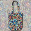 画像1: NAPOYAN "Psychedelic Flower" ZIP TOTE BAG (1)