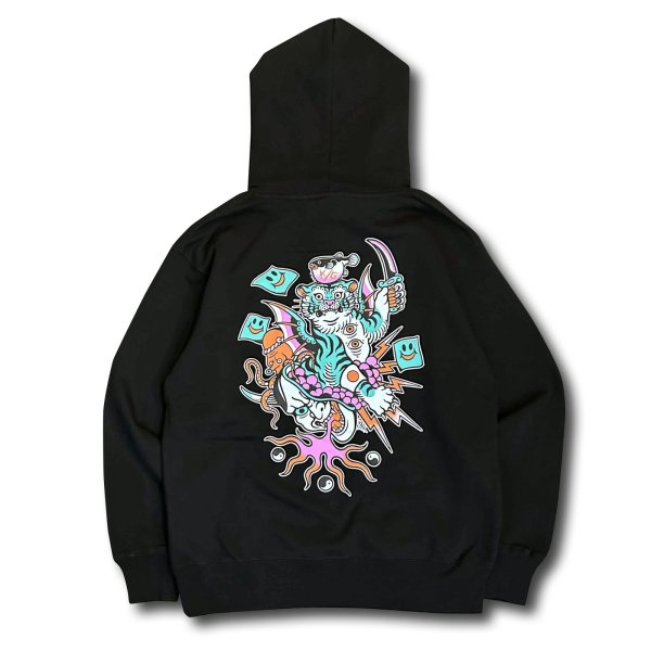 画像3: ILLSYNAPSE "K/G TIGER ACTION" SWEAT HOODIE (3)