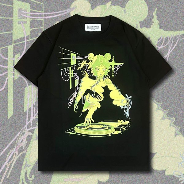 画像1: "PARALLEL DISCO" T-SHIRT artwork by PEZZEEP (1)