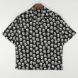 画像2: GxBxT&CHRIS GARVER "SKULL BUTTON" hawaiian shirt  ※7月末にお届け予定 (2)