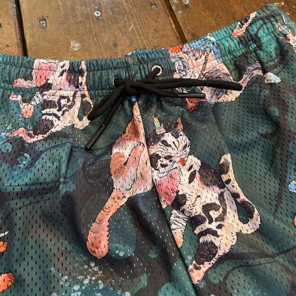 画像3: 大柴裕豪 "百猫" PATTERN MESH SHORTS (3)