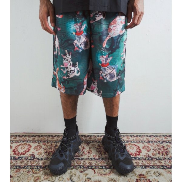 画像6: 大柴裕豪 "百猫" PATTERN MESH SHORTS (6)